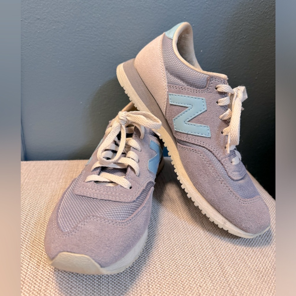 New Balance 620 x J Crew Women's US Size 5.5, Gray Suede light Blue Leather